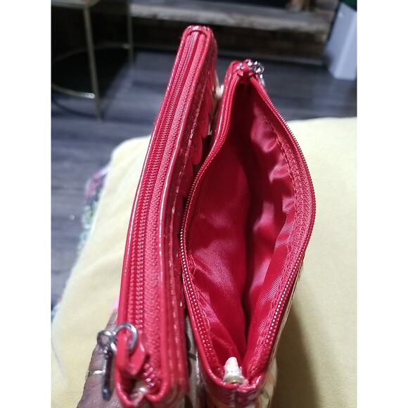 VERA BRADLEY Frill Collection Folkoric Twice As Nice Cosmetic Bag Clutch Wallet - Picture 8 of 11